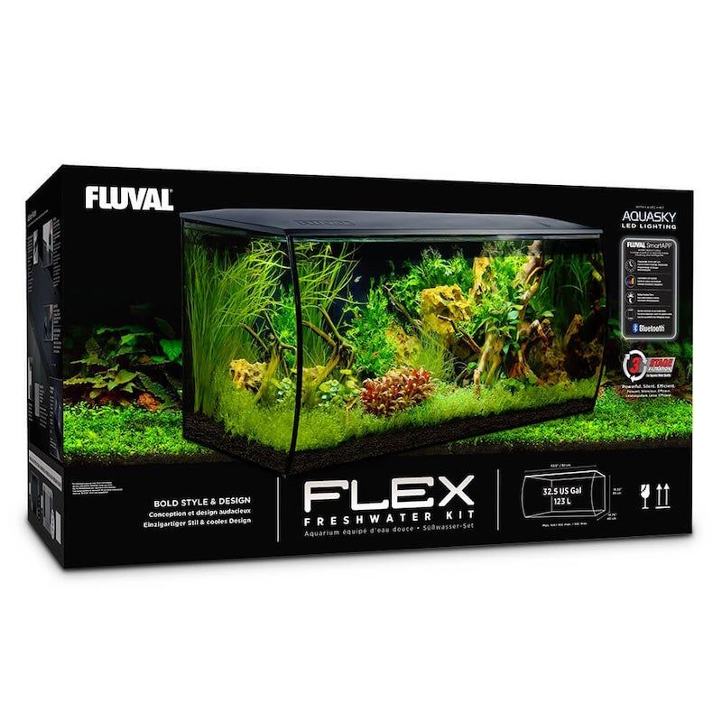 Fluval Flex Black 123L Aquarium Kit